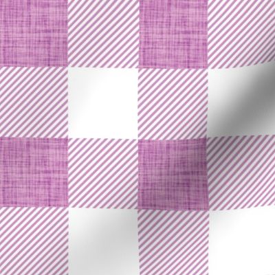 2" orchid linen no. 2 buffalo check