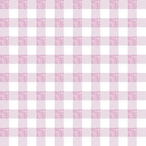 1/2" whisper mauve linen buffalo check