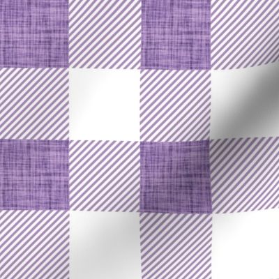 2" lavender linen no. 2 buffalo check