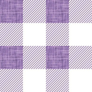 2" lavender linen no. 2 buffalo check