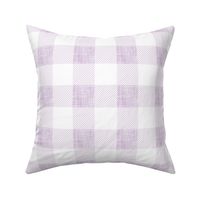 2" white lilac linen buffalo check