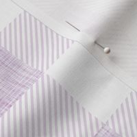 2" white lilac linen buffalo check