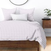 1" white lilac linen buffalo check