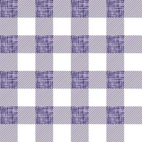 1" prune linen buffalo check