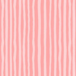 Ladybug Stripes | Soft Coral Pink