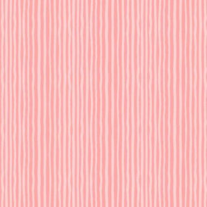 Ladybug Stripes | Small | Soft Coral Pink