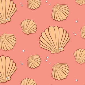 Seashell ocean pattern 