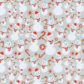 Snowman Christmas Peppermint Candy Cane Candies