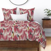 Shibori Wing Spots (cherry) LRGE