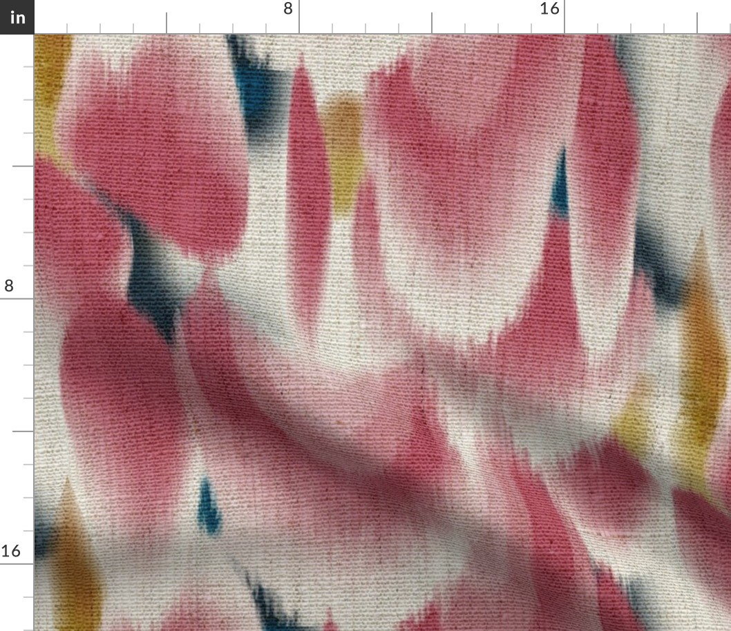 Shibori Wing Spots (cherry) LRGE