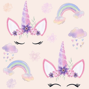 Pink and purple unicorn 