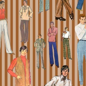 DAPPER DUDES (BROWN STRIPE)