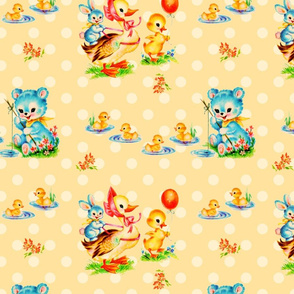 PUDDLE DUCKS - VINTAGE NURSERY COLLECTION (BUTTERCUP)