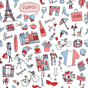  Travel to Paris Pattern