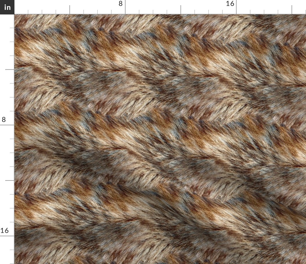 Alaskan Wild Faux Fur 6x6 Repeat