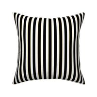 Black and White 'Sleepy' 1/2 inch striped