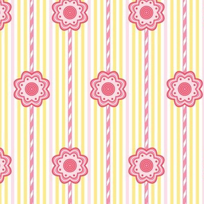 Flowers and Stripes Cheerful (April)