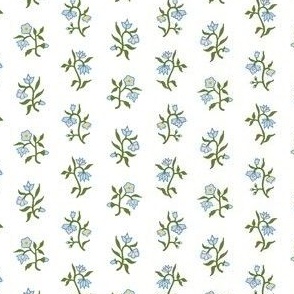 regency floral - blue