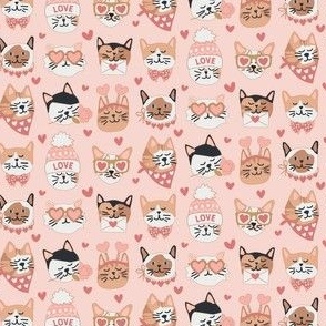 Valentines Kitty Cats - mini