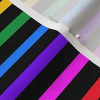 Black rainbow stripe horizontal (small)