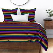 Black rainbow stripe horizontal (small)