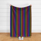 Black rainbow stripe - vertical (large)