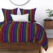 Black rainbow stripe - vertical (large)