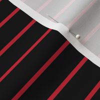 Black with narrow red stripe - horizontal (small)