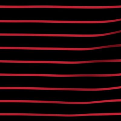 Black with narrow red stripe - horizontal (small)