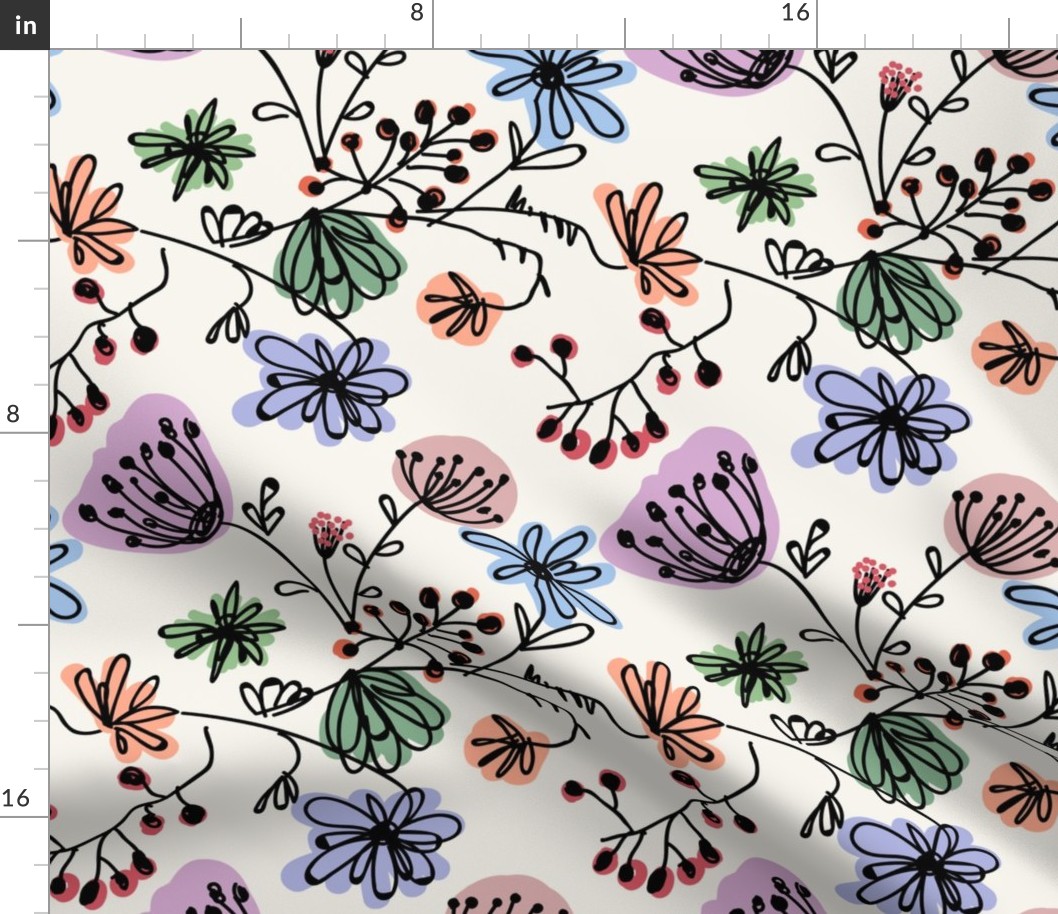 Bloom and  Wild, colorful flowers, wild flowers, bloom flowers, blooming, flowers, summer flowers, summer pattern, spring flowers, forest flowers, blooming meadow, wild meadow flowers, blooming plants, flower design.