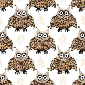 cute owls pattern