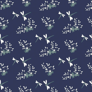 blue dragonfly, dark blue design, summer nature, dragonfly, flying dragonfly, flying dragonflies, summer dress, insects pattern, dragonfly design, summer pattern, summer dragonflies, dress pattern, Navy blue.