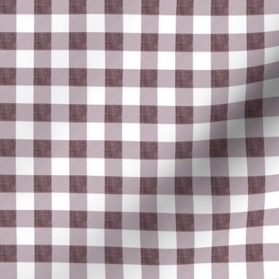 1/2" heather linen buffalo check