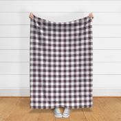 2" eggplant linen buffalo check