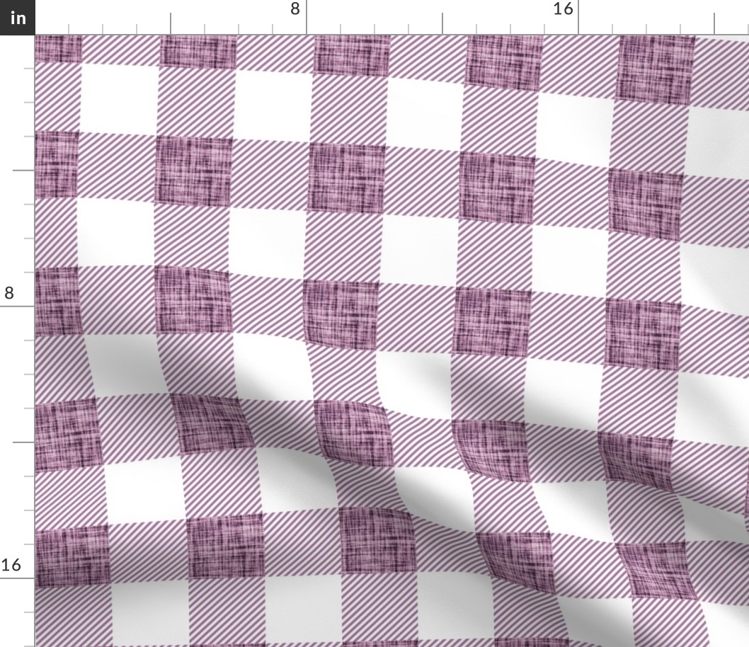 2" wisteria linen buffalo check