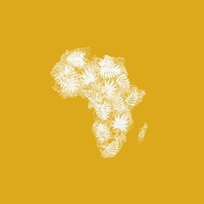 Africa Leafy Mustard yellow and white