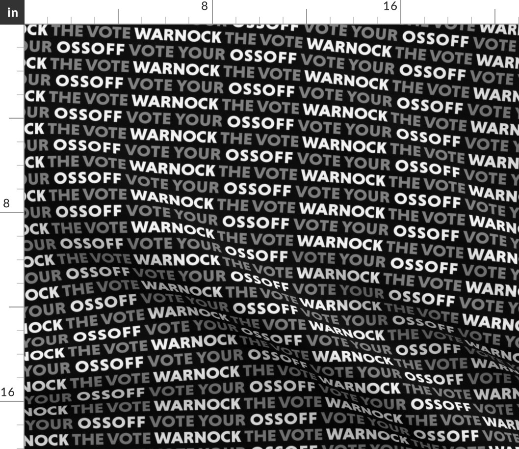 Ossoff Warnock Black White