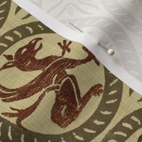 13th Century Dragon Tile  ~ Medium