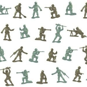 Toy Soldiers on white