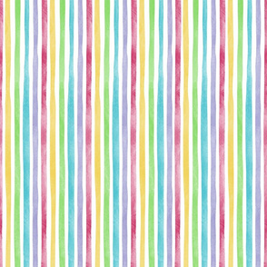Watercolor Rainbow Stripe - Thin-size scale