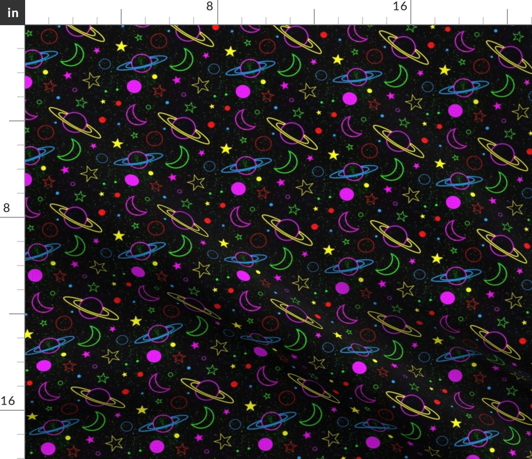 Arcade Floor Galaxy Fabric | Spoonflower