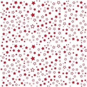 Red Stars on White (tiny)