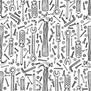 Pops Tools in Black and White