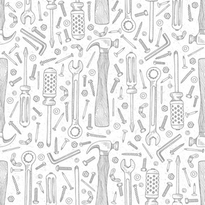 Pops Tools in Grey and White