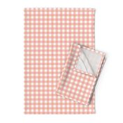 Gingham - Peach - Half Inch Check