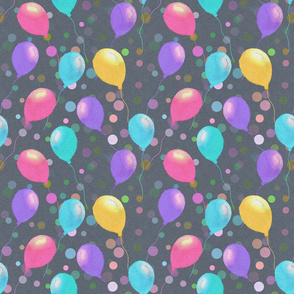 Party Balloons- Grey