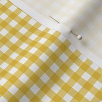 Gingham - Mustard - Quarter Inch Check