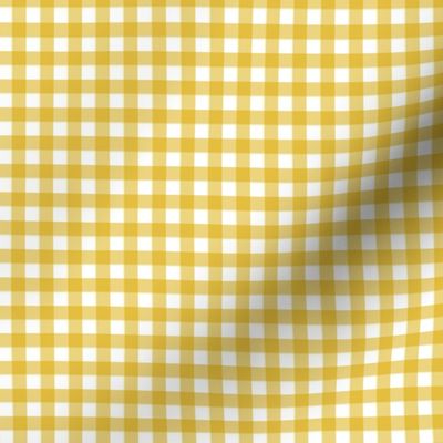 Gingham - Mustard - Quarter Inch Check