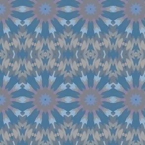 Blue Beige Brown Bands of Pattern