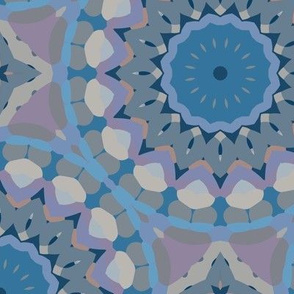 Violet Blue Brown Kaleidoscope